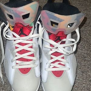 Red and white Jordans for Sale